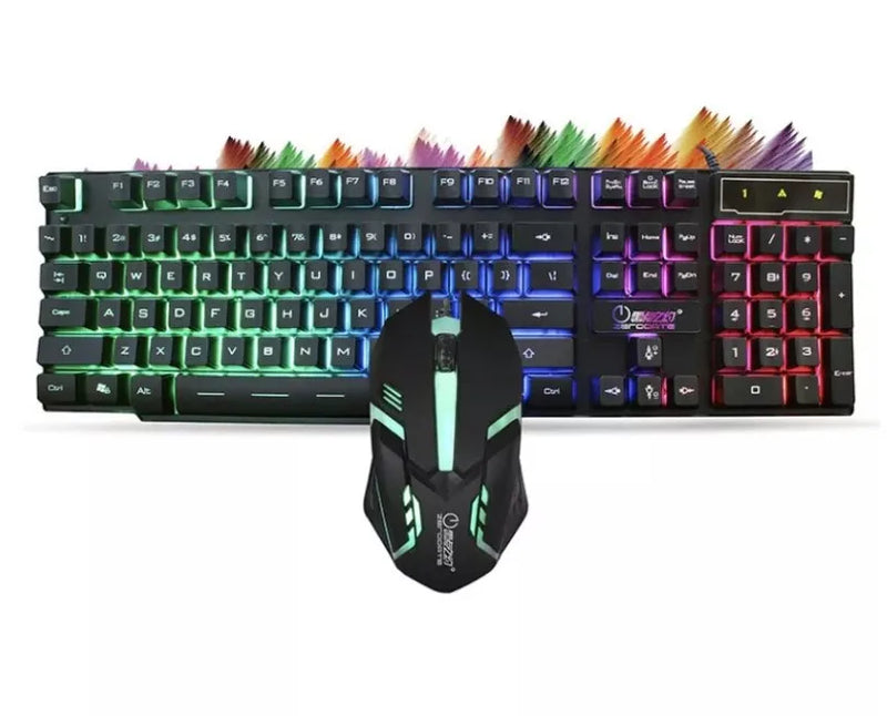 Kit Gamer M300 – Teclado RGB Semi-Mecânico e Mouse 3200 DPI para Brasil