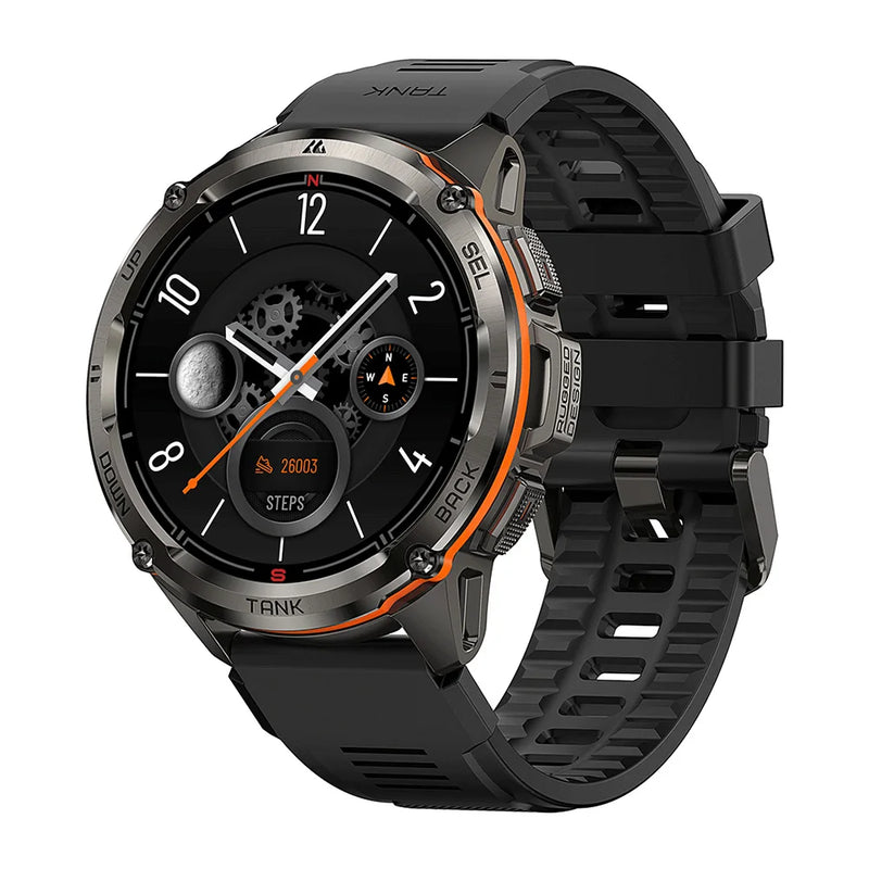 Smartwatch KOSPET TANK T3 Ultra – GPS, Tela AMOLED AOD, Bateria 470mAh, Fitness & Bluetooth para Homens e Mulheres