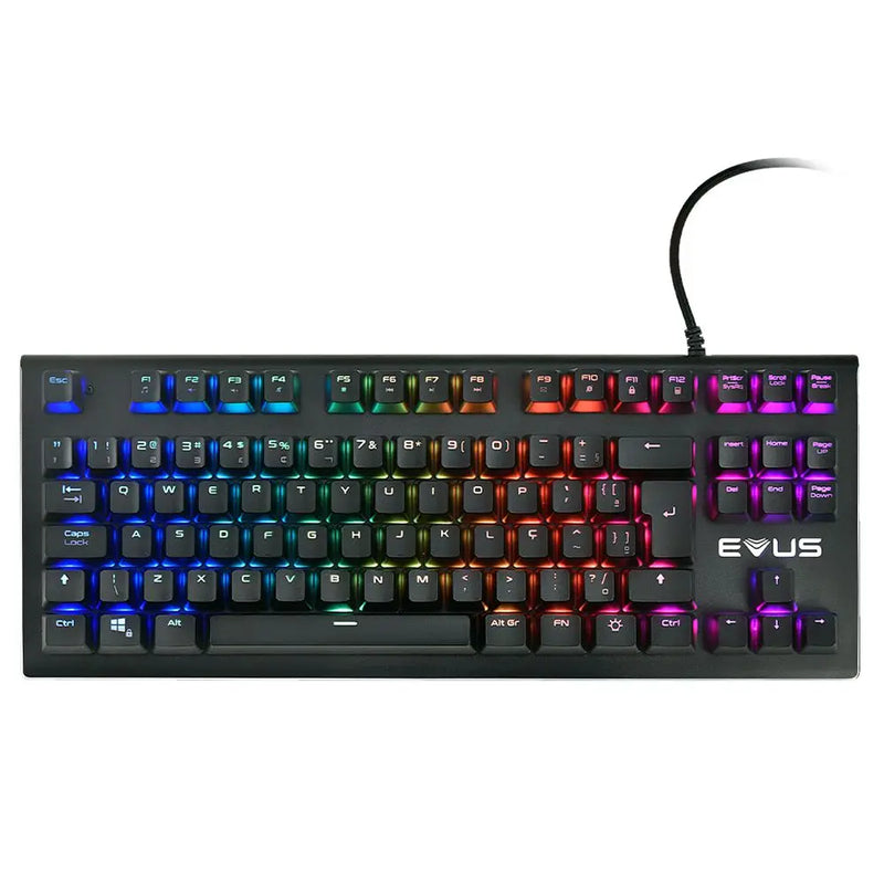 Teclado Mecânico Gamer Evus TC-07B Earthquake – Potência e Estilo