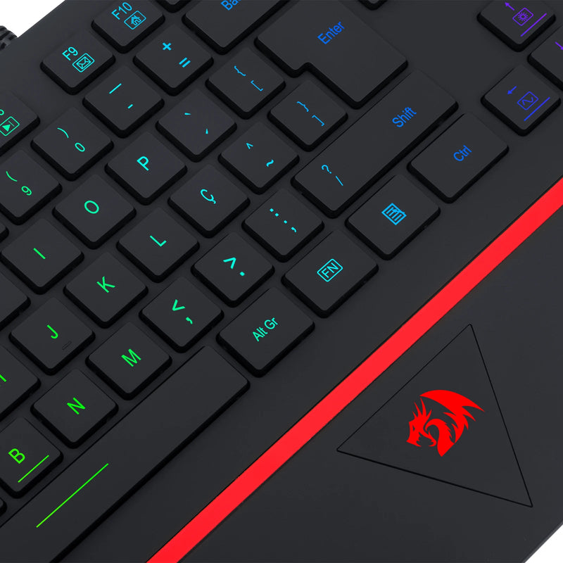 Teclado Gamer Redragon Karura 2 Black RGB – Performance e Estilo para Seus Jogos