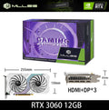 Placa de Vídeo MLLSE RTX 3060 12GB - NVIDIA GPU, GDDR6, 192-bit, 3x DP, PCIe 4.0. Desempenho incrível para games no Brasil!