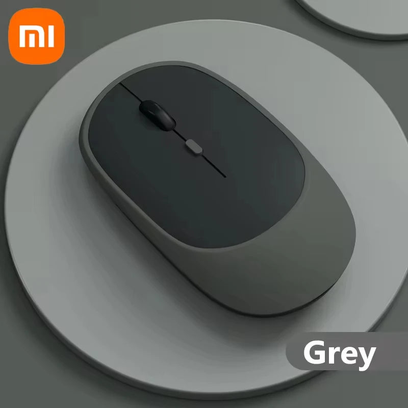 Mouse Sem Fio Ergonômico Xiaomi – Conectividade Bluetooth e 2.4G, Cliques Silenciosos, DPI Ajustável, USB Recarregável para Jogos e Escritório