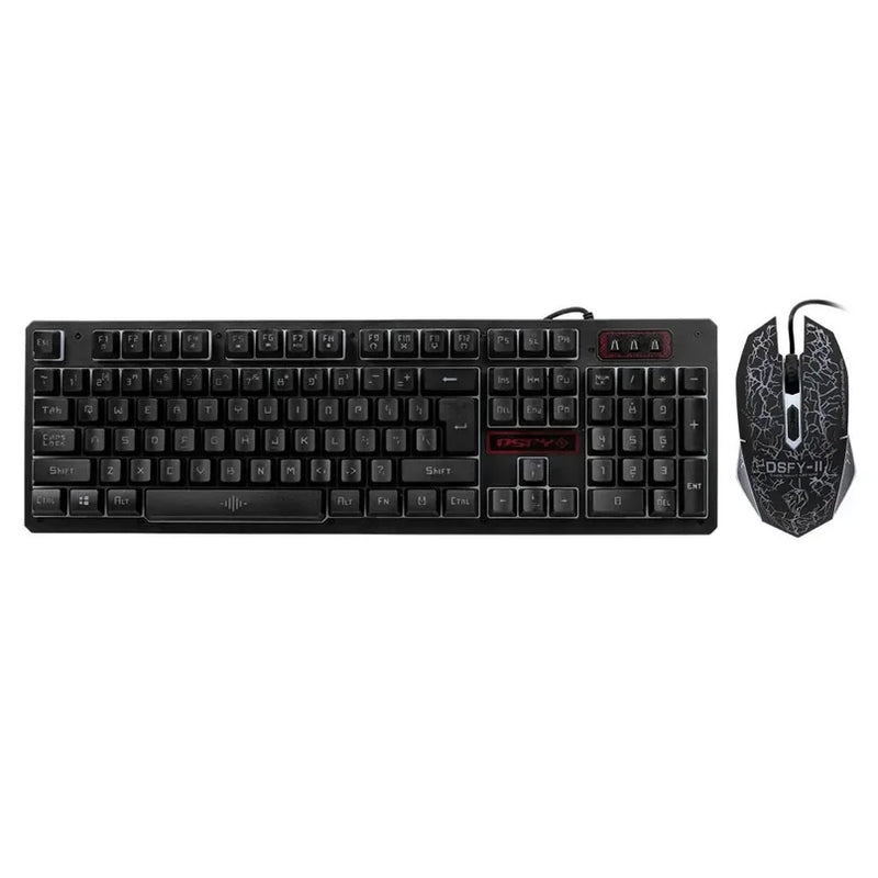 Kit Teclado Mouse Gamer Evolut Rgb Led Usb 2400 Dpi Para Jogos