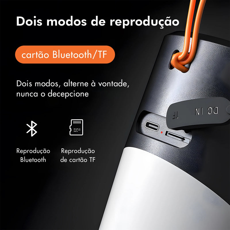 Caixa de Som Bluetooth Portátil – Som Premium em Qualquer Lugar