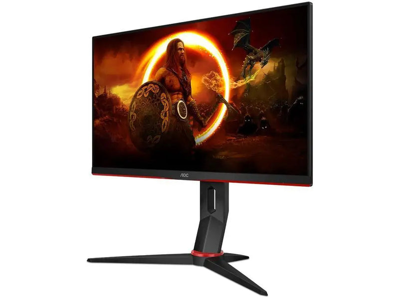 Monitor Gamer AOC 24" Full HD – HDMI, Taxa de Atualização de 165Hz, Tempo de Resposta de 1ms, Modelo 24G2S/BK com Ajuste de Altura