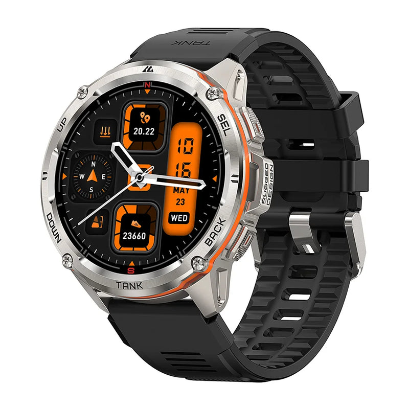 Smartwatch KOSPET TANK T3 Ultra – GPS, Tela AMOLED AOD, Bateria 470mAh, Fitness & Bluetooth para Homens e Mulheres