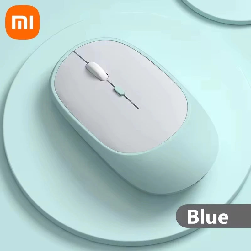 Mouse Sem Fio Ergonômico Xiaomi – Conectividade Bluetooth e 2.4G, Cliques Silenciosos, DPI Ajustável, USB Recarregável para Jogos e Escritório