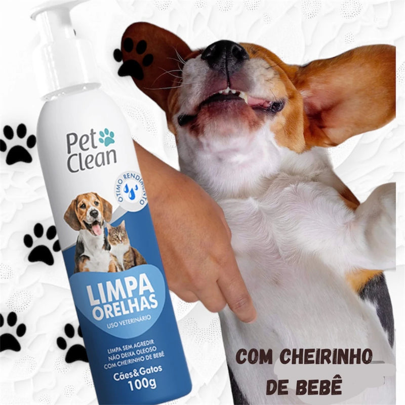 Kit de Higiene Clean Pet para Banho Seco - Limpeza Completa para Cães e Gatos