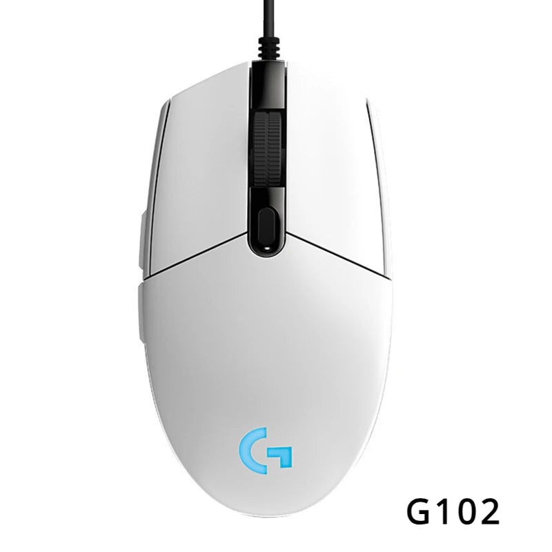 Logitech G102/G304 – Mouse Gamer (RGB, Wired/Wireless, USB, Design Ergonômico e Botões Laterais)